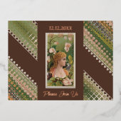 50e verjaardag Aangepaste uitnodiging Bloemen Beau (Voorkant)