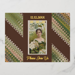 50e verjaardag Aangepaste Uitnodiging Bloemen Beau