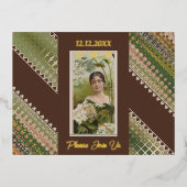 50e verjaardag Aangepaste Uitnodiging Bloemen Beau (Voorkant)