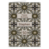 50e verjaardag Abstract Mandala Design (Voorkant)