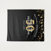 50e verjaardag achtergrond VEROUderd TOT IN DE PER Wandkleed (Voorkant (horizontaal))