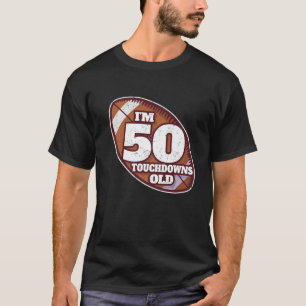 50e verjaardag Amerikaanse Football Player 50 jaar T-shirt
