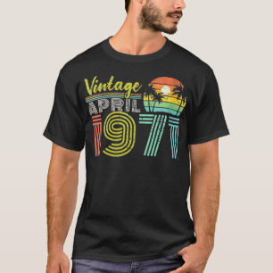 50e verjaardag  april 1971 vijftig jaar vrouwen t-shirt