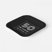 50e verjaardag — Art Deco Geïnspireerde look "50" Papieren Bordje (Gebogen)