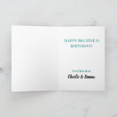 50e VERJAARDAG BALLONNEN GELUKKIGE VERJAARDAG Kaart (Binnen)