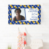 50e verjaardag BARBADOS FLAG Aangepaste foto Spandoek (Insitu)