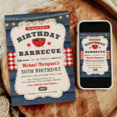 50e verjaardag BBQ Zomer Barbecue Party Kaart