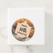 50e verjaardag bedankjes labels (In situ)