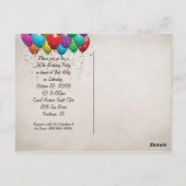 50e Verjaardag Beer Feest Uitnodiging (Achterkant)