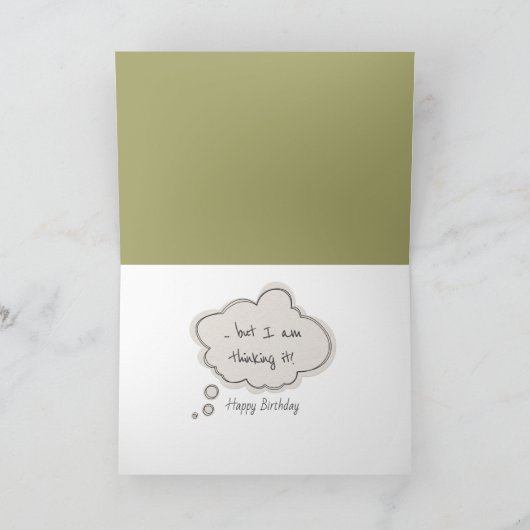 50e verjaardag Beer zittend in een band schommel Kaart (Binnen)