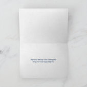 50e verjaardag bericht in een fles kaart (Binnen)