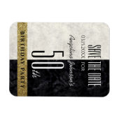 50e verjaardag Bewaar de datum Magneet (Horizontaal)