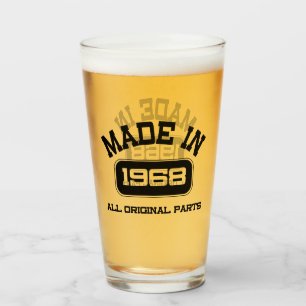 50e verjaardag bierglas glas