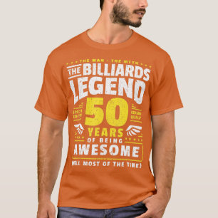 50e verjaardag Billiards Player 50 jaar oud T-shirt