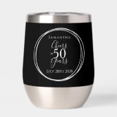 50e verjaardag Black Silver Cheers tot 50 jaar (Achterkant)