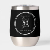 50e verjaardag Black Silver Cheers tot 50 jaar (Voorkant)