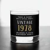 50e verjaardag Black Whisky Glas