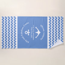 50e verjaardag blauw en witte anker nicht