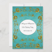 50e verjaardag Blauwgroen Gold-classificatie Kaart (Achterkant)