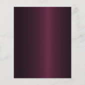 50e verjaardag Bourgondië roos gouden uitnodiging (Achterkant)