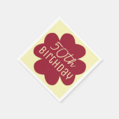 50e verjaardag Bourgondische Blossom Servet (Hoek)