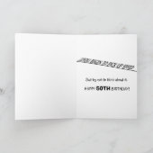 50E VERJAARDAG BOVEN DE HEUVEL? KAART (Binnen)