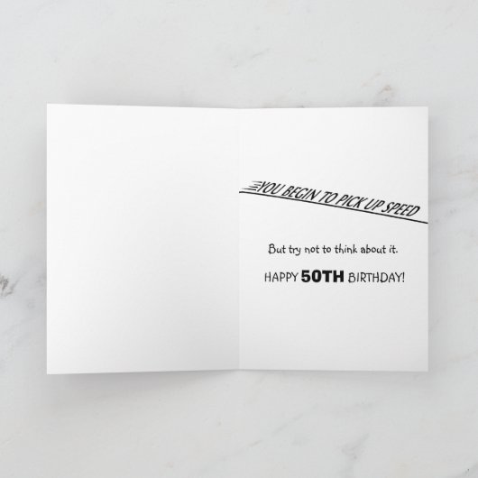 50E VERJAARDAG BOVEN DE HEUVEL? KAART (Binnen)