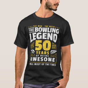 50e verjaardag Bowling 50 jaar oude Bowler T-shirt