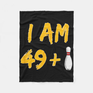 50e Verjaardag Bowling Shirt Grappige Bowler Party Fleece Deken
