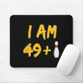 50e Verjaardag Bowling Shirt Grappige Bowler Party Muismat (Met muis)