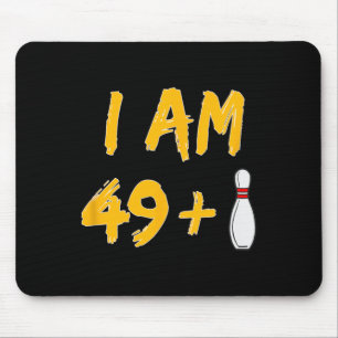 50e Verjaardag Bowling Shirt Grappige Bowler Party Muismat