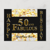 50e verjaardag briefkaart (Voorkant)