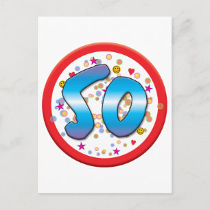 50e verjaardag briefkaart