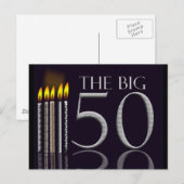 50e verjaardag Briefkaart - Gepersonaliseerd (Voorkant / Achterkant)