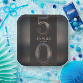 50e verjaardag Brons stijl papier bord (Feest)