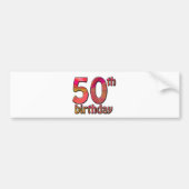 50e verjaardag bumpersticker (Voorkant)