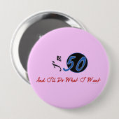 50e verjaardag Button (Voorkant /achterkant)