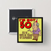 50e verjaardag Button (Voorkant /achterkant)