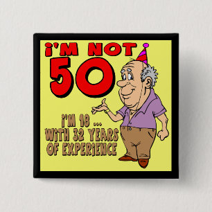 50e verjaardag Button