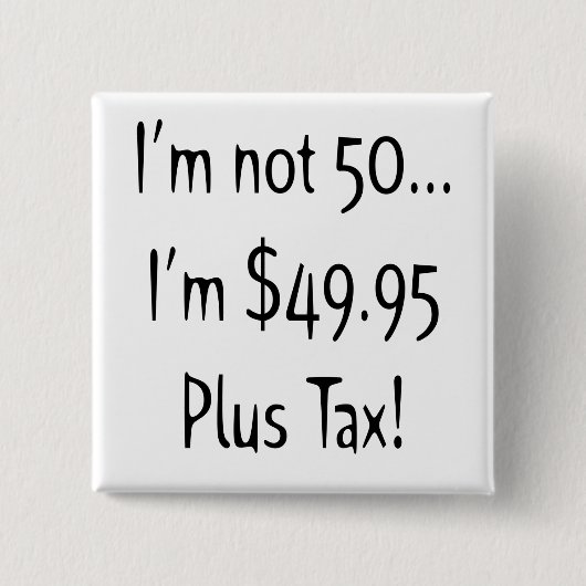 50e verjaardag Button (Voorkant)