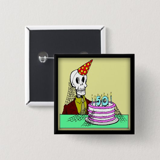 50e verjaardag Button (Voorkant /achterkant)