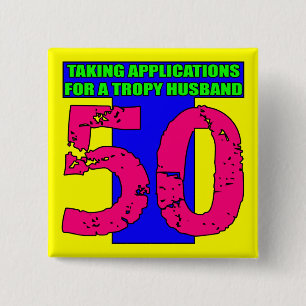 50e verjaardag Button