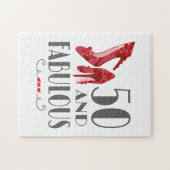 50e verjaardag Cadeau 50 en verbluffend cadeau Legpuzzel (Horizontaal)