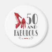 50e verjaardag Cadeau 50 en verbluffend cadeau Magneet (Voorkant)