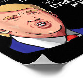 50e verjaardag cadeau Funny Trump Quote Shirt voor Poster (Hoek)