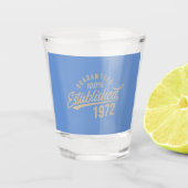 50e verjaardag cadeau idee - 50 jaar shot glas (Voorkant)