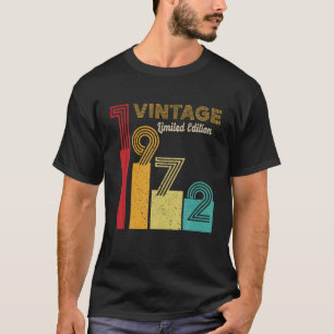 50e verjaardag cadeaus 50 jaar oude Vintage 1972 g T-shirt