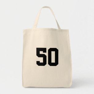 50e verjaardag cadeautas tote bag