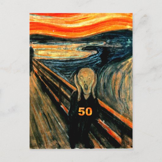 50e verjaardag cadeautjes, de schouwburg 50! briefkaart (Voorkant)
