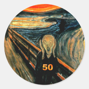 50e verjaardag cadeautjes, de schouwburg 50! ronde sticker